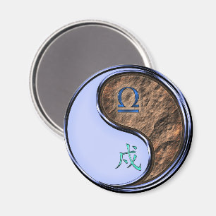 Libra & Earth Dog Magnet