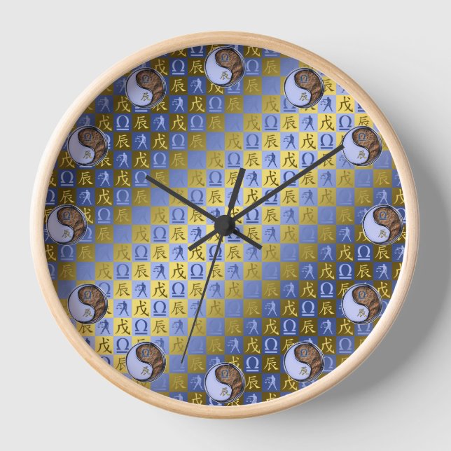 Libra & Earth Dragon Clock (Front)