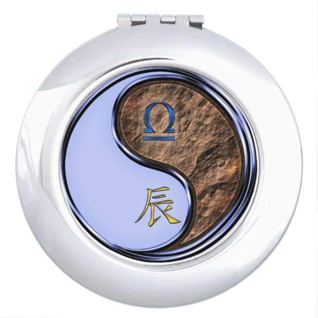 Libra & Earth Dragon Compact Mirror (Front)