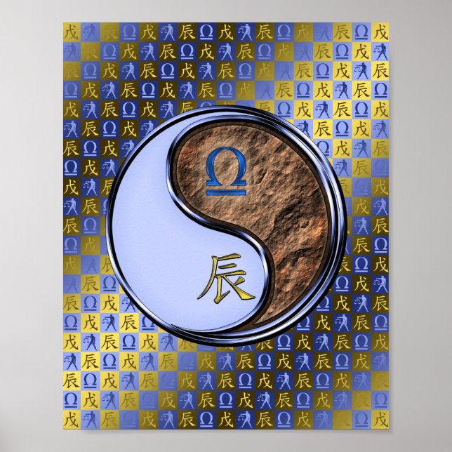 Libra & Earth Dragon Poster (Front)