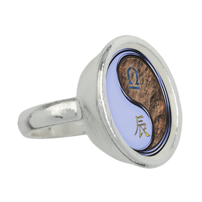 Libra & Earth Dragon Ring (Side)