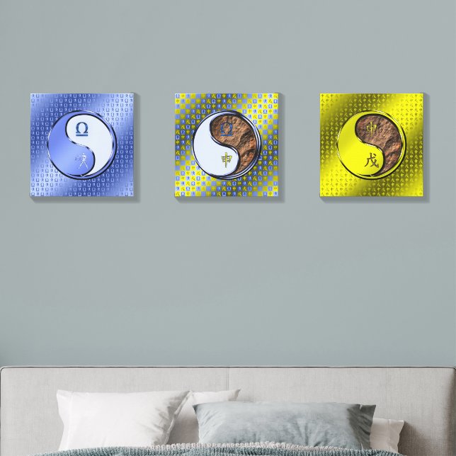 Libra & Earth Monkey Canvas Photo Tile (Bedroom)