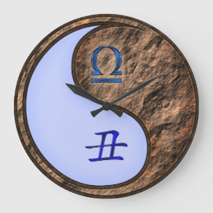Libra & Earth Ox Large Clock