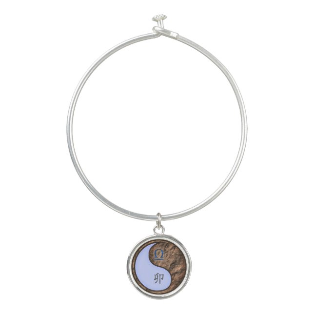 Libra & Earth Rabbit Bangle Bracelet (Front)