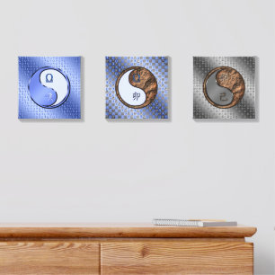 Libra & Earth Rabbit Canvas Photo Tile