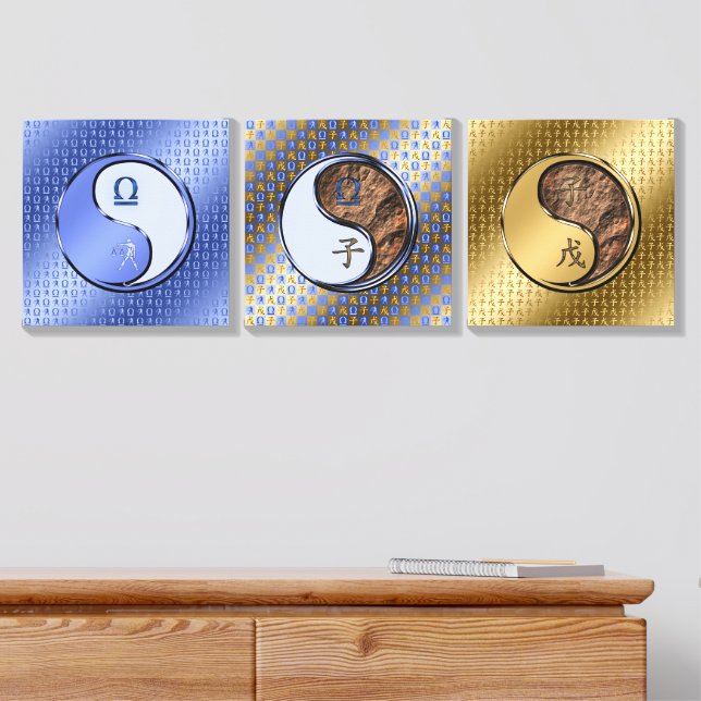 Libra & Earth Rat Canvas Photo Tile (Dresser)