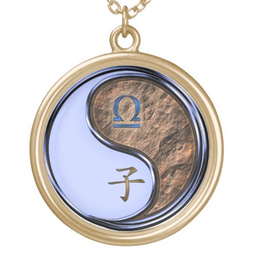 Libra Earth Rat Gold Plated Necklace