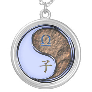 Libra & Earth Rat Silver Plated Necklace