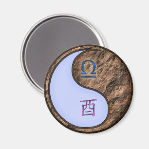 Libra & Earth Rooster Magnet