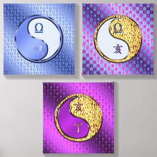 Libra & Fire Boar Canvas Photo Tile