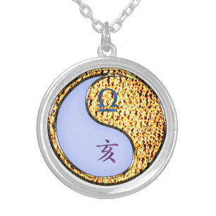 Libra & Fire Boar Silver Plated Necklace
