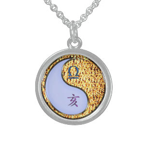 Libra & Fire Boar Sterling Silver Necklace