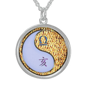 Libra & Fire Boar Sterling Silver Necklace