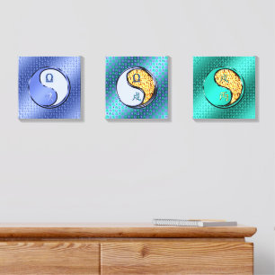 Libra & Fire Dog Canvas Photo Tile