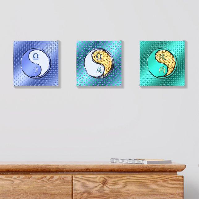 Libra & Fire Dog Canvas Photo Tile (Dresser)