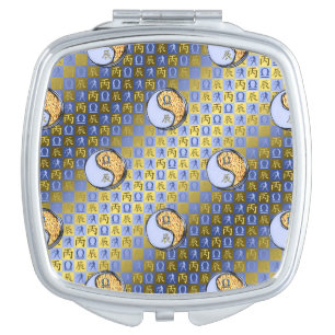 Libra & Fire Dragon Compact Mirror
