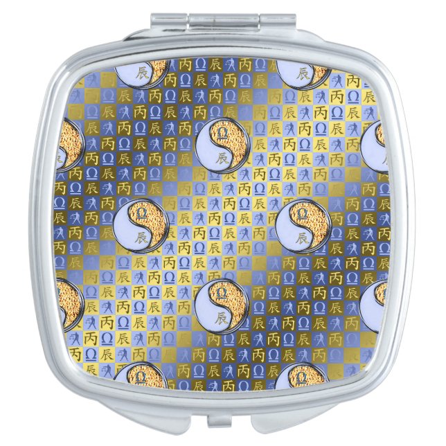 Libra & Fire Dragon Compact Mirror (Front)