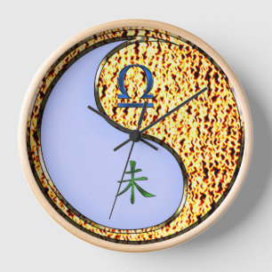 Libra & Fire Goat Clock