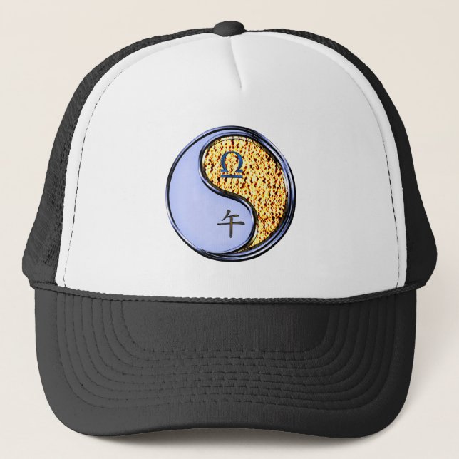Libra & Fire Horse Trucker Hat (Front)