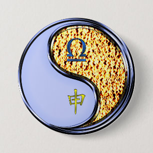 Libra & Fire Monkey Button