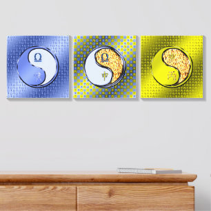 Libra & Fire Monkey Canvas Photo Tile