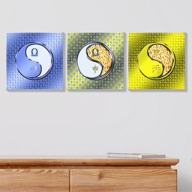 Libra & Fire Monkey Canvas Photo Tile (Dresser)