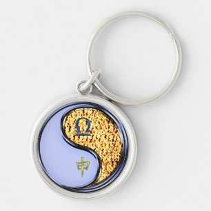 Libra & Fire Monkey Keychain