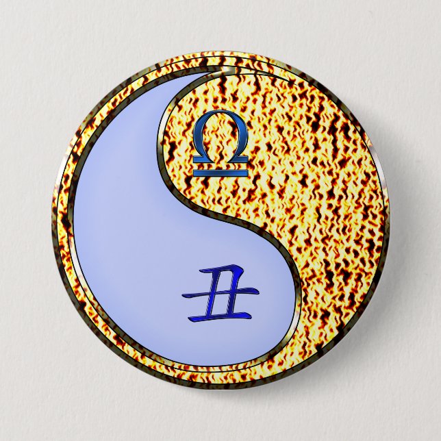 Libra & Fire Ox Button (Front)