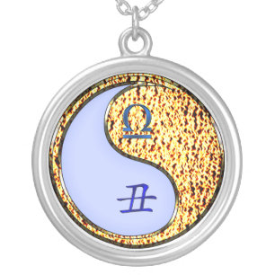 Libra & Fire Ox Silver Plated Necklace
