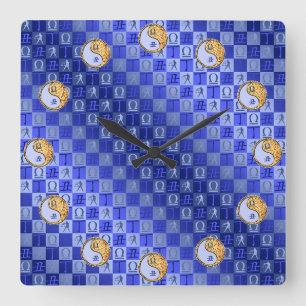 Libra & Fire Ox Square Wall Clock