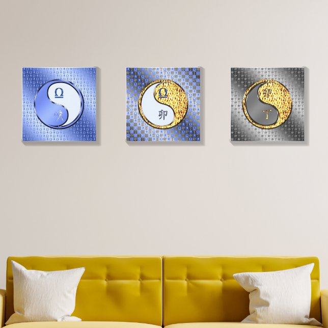 Libra & Fire Rabbit Canvas Photo Tile (Living Room)