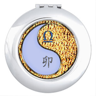 Libra & Fire Rabbit Compact Mirror