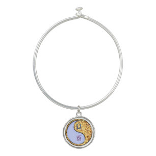 Libra & Fire Rooster Bangle Bracelet