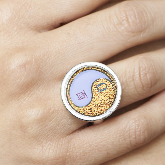 Libra & Fire Rooster Ring (In Situ)