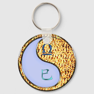 Libra & Fire Snake Keychain