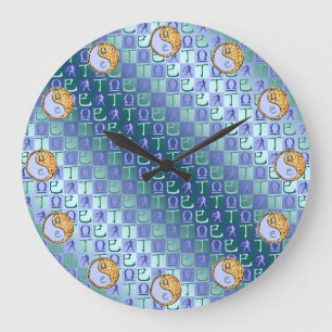 Libra & Fire Snake Large Clock