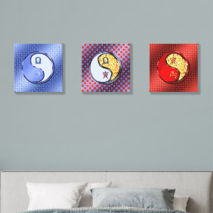 Libra & Fire Tiger Canvas Photo Tile