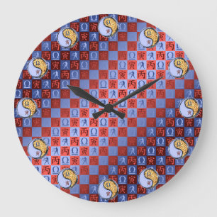 Libra & Fire Tiger Large Clock