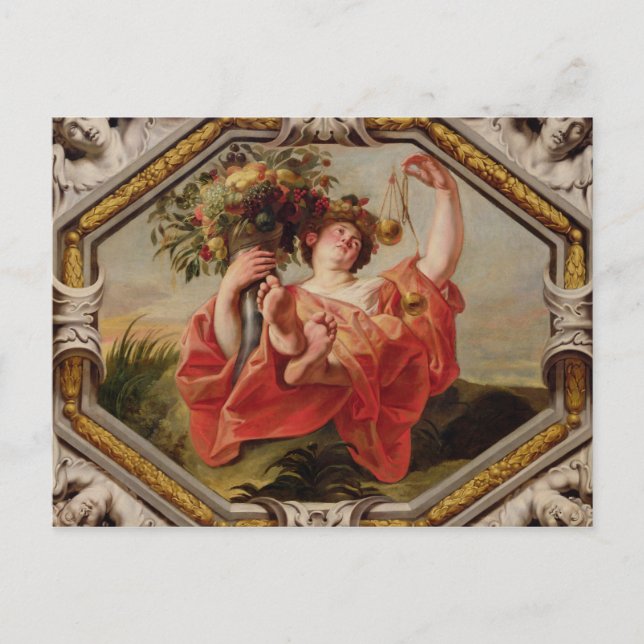 Libra, from the Signs of the Zodiac Postcard (Front)