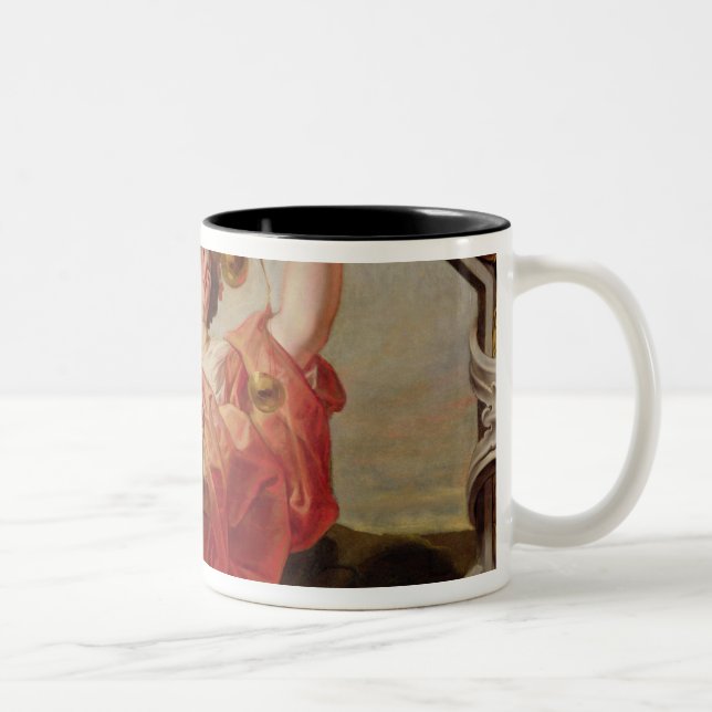 Libra, from the Signs of the Zodiac Two-Tone Coffee Mug (Right)