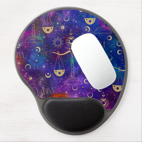 Libra Galaxy Gel Mouse Pad