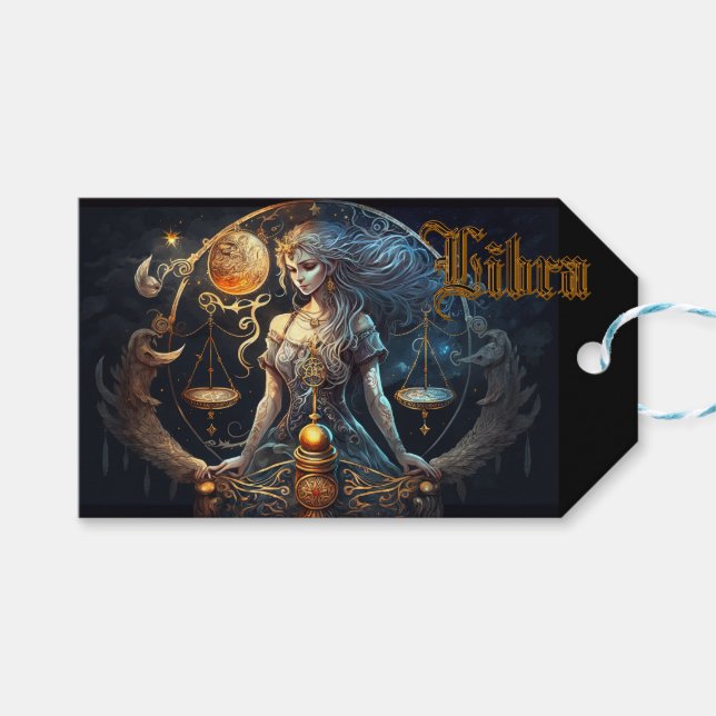 Libra Gift Tags (Front (Horizontal))