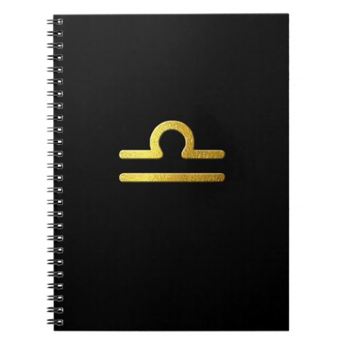 Libra Gold Notebook