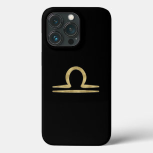 LIBRA Gold September October Birthday Astrology iPhone 13 Pro Case