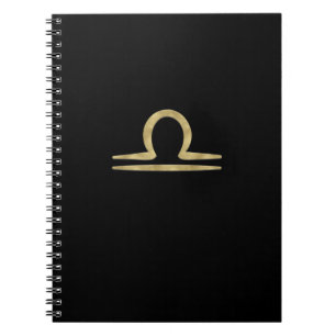 LIBRA Gold September October Birthday Astrology Notebook