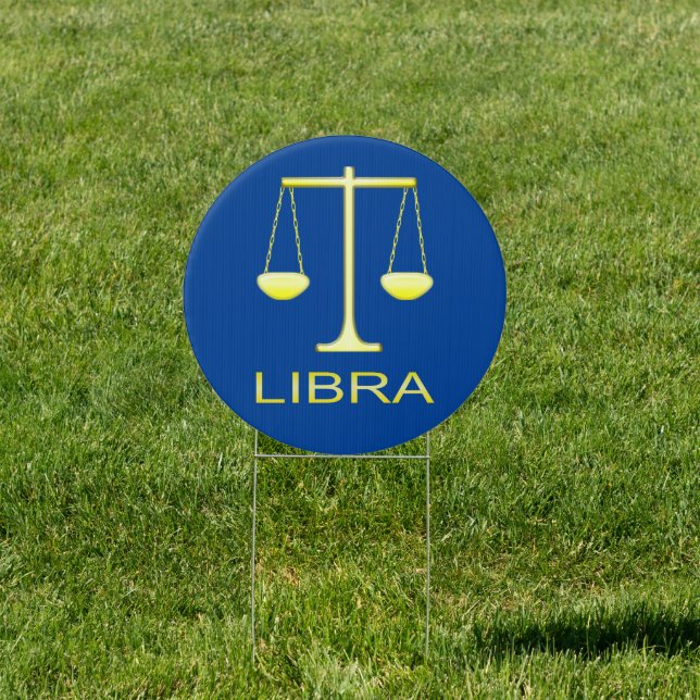 Libra Golden Scales Star Sign (Insitu)
