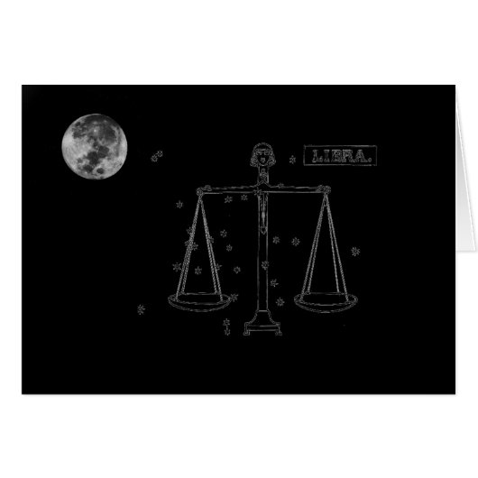 Libra Greeting Card (Front Horizontal)