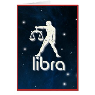 Libra Greeting Card