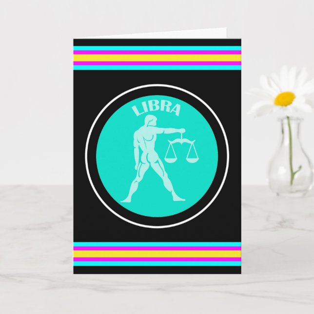 Libra Greeting Card (Small Plant)