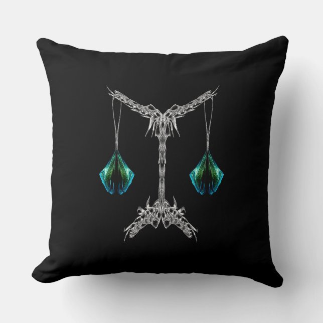 Libra – Harmony of Light Throw Pillow (Front)